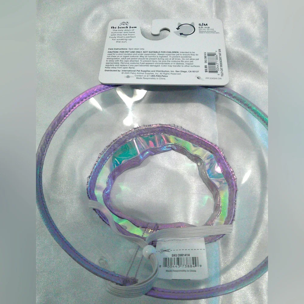 YOULY The Beach Bum Iridescent Cat Hat (S/M)